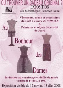 HISTOIRES DE MODE - EXPOSITION SOLO - VILLENEUVE TOLOSANE